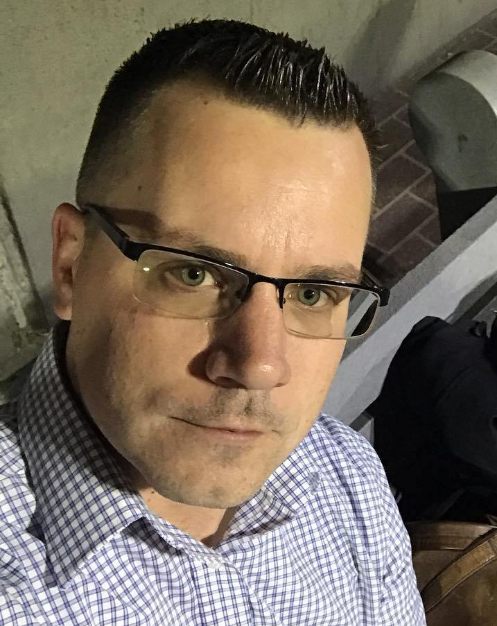 Selfie-White-Male-Blue-Checkered-Shirt